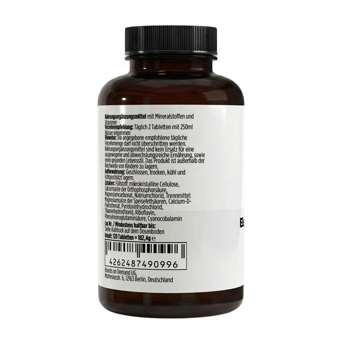Elektrolyt Komplex - 120 vegane Tabletten