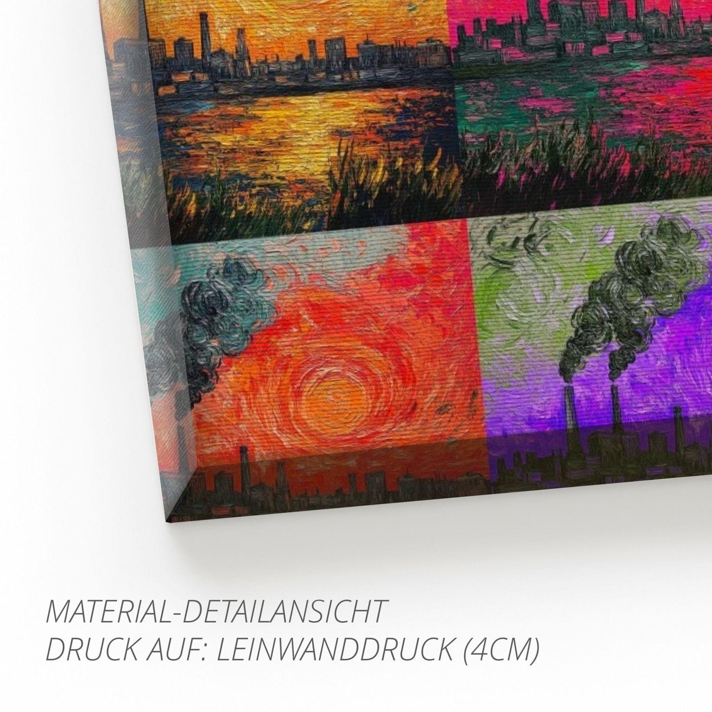 Ruhrpottromantik in Öl - Premiumdruck