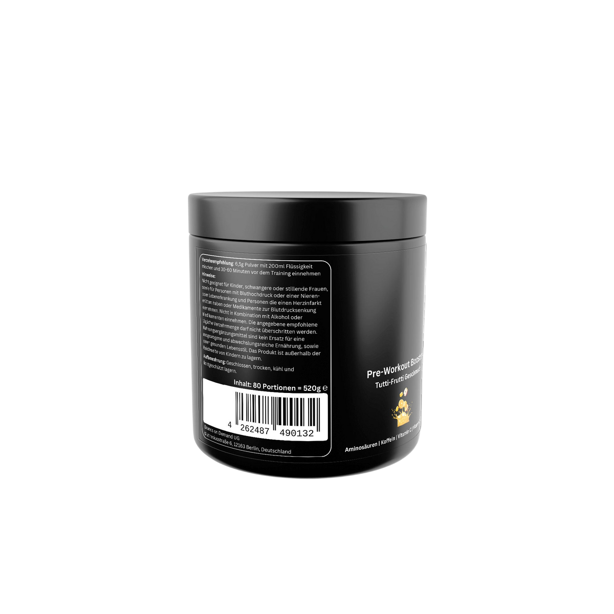 Pre-Workout Booster - Flavor: Tutti Frutti