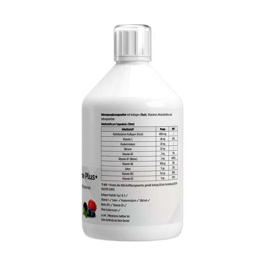 Kollagen Marine Plus (1500 DA) + - 50 Shots - Wildbeere - 500ml