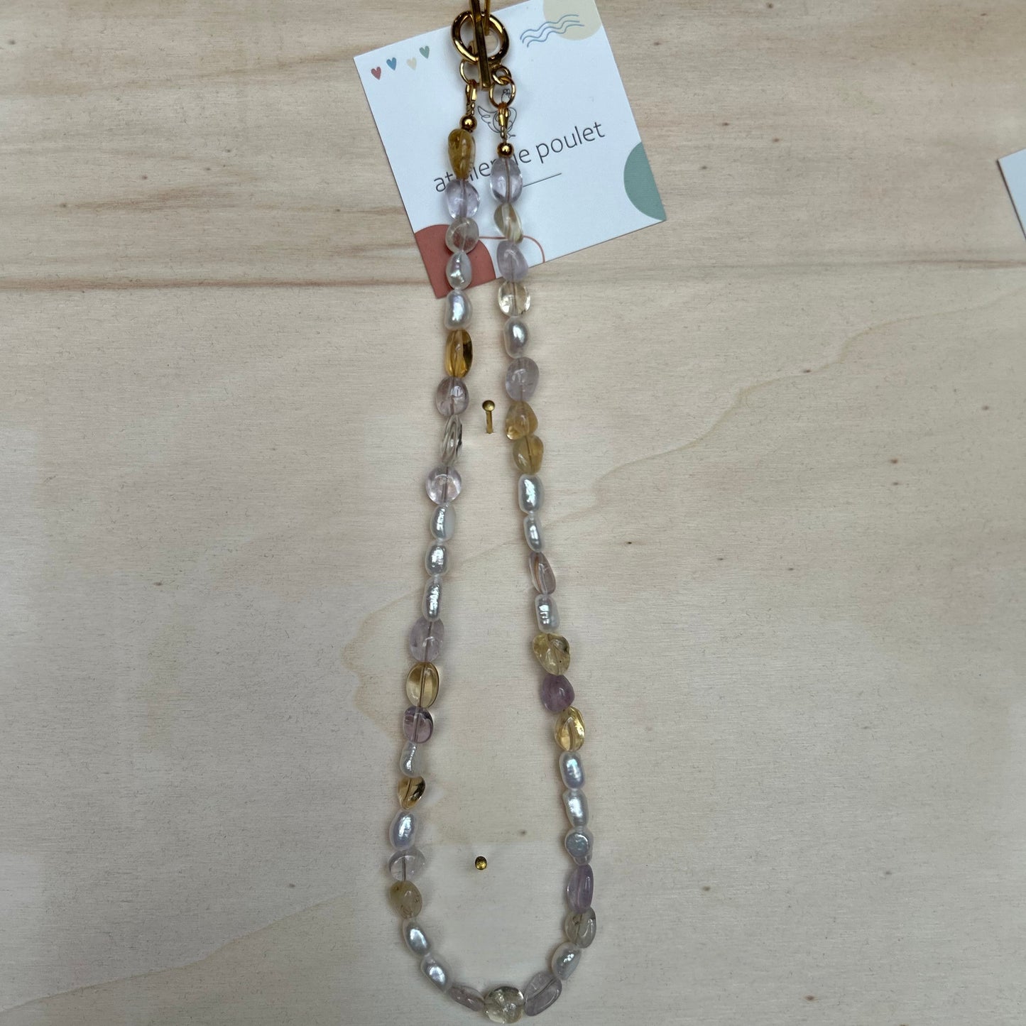 Kette große Perlen Atelier de Poulet