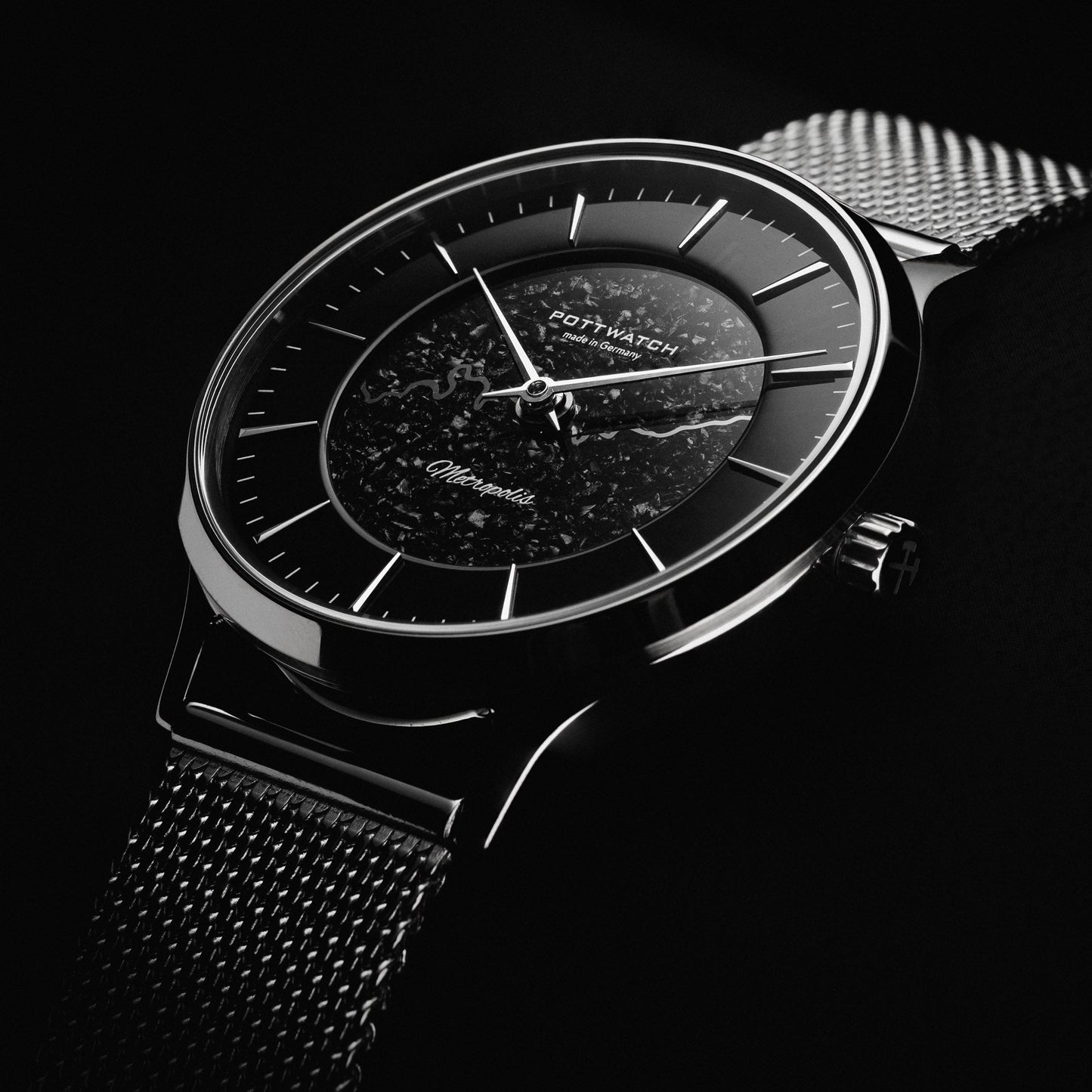 Armbanduhr Metropolis 34 Silber
