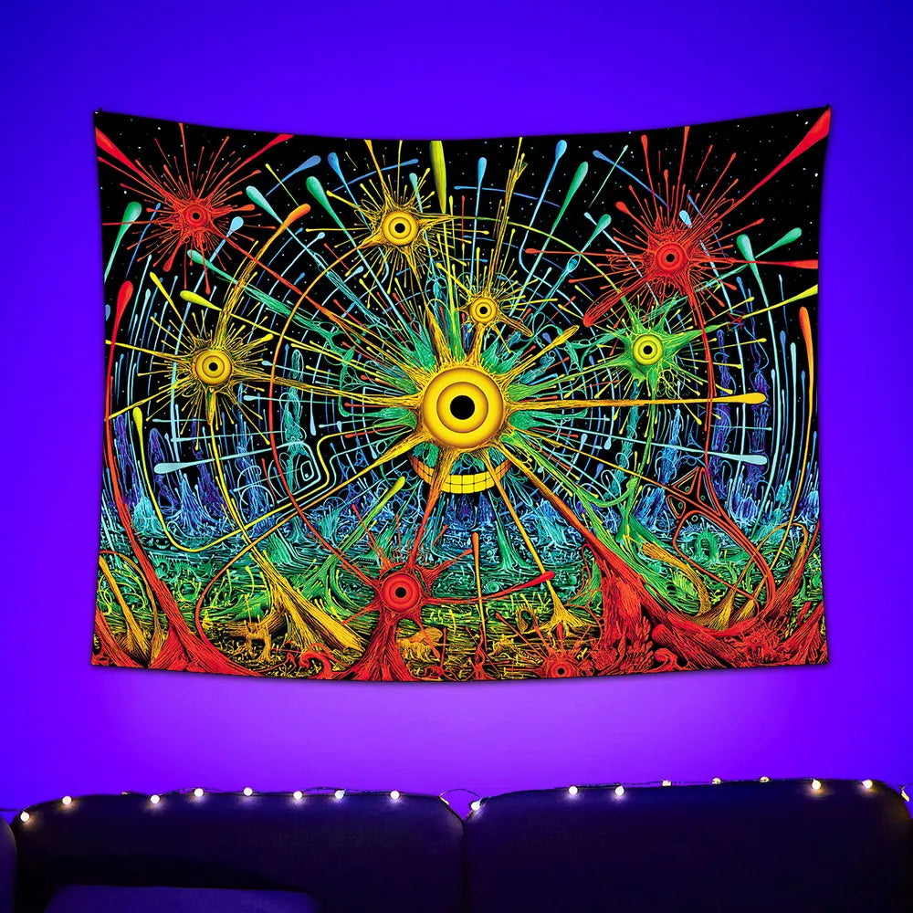 Aurorsin - Psychedelisches Schwarzlichtposter