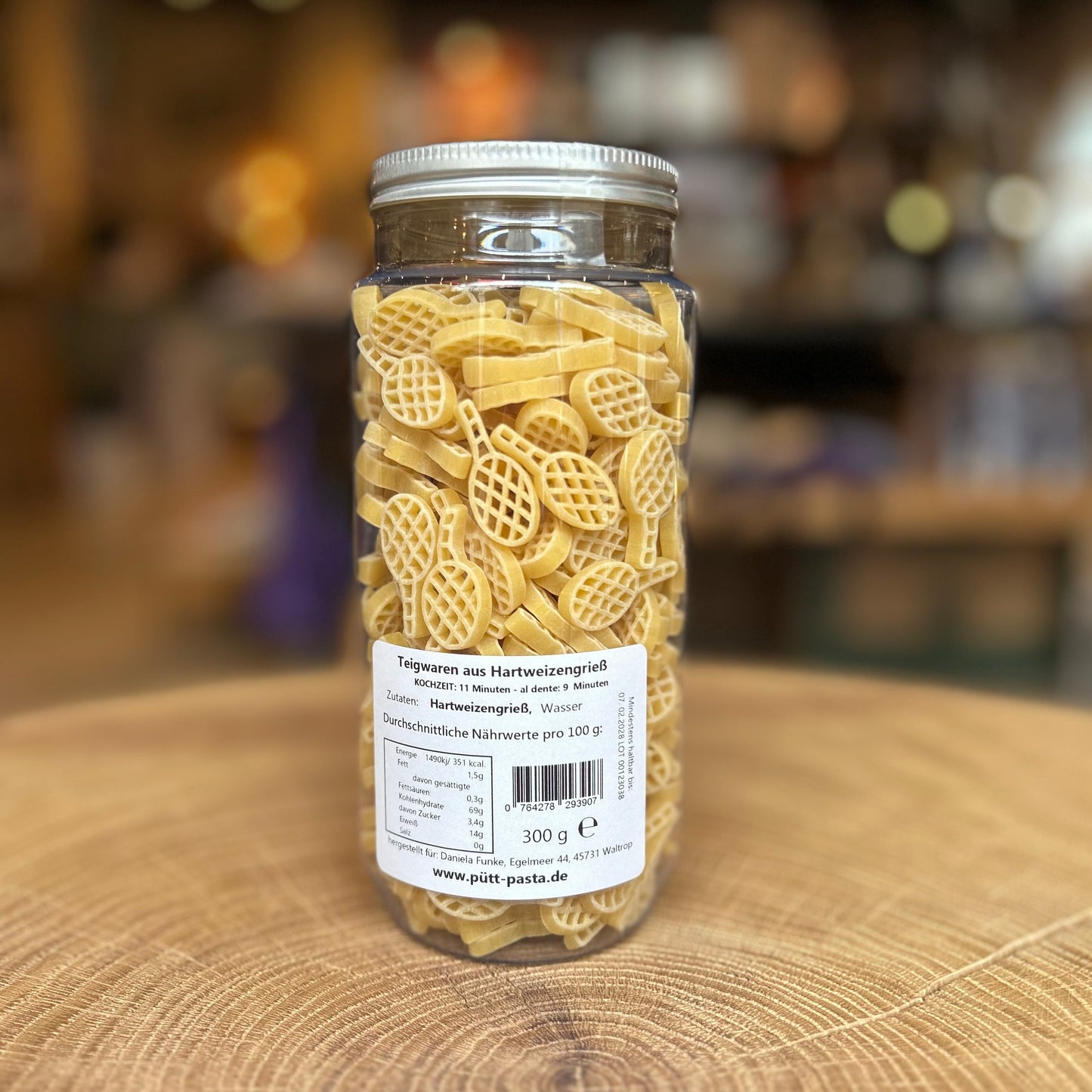 Tennis Pasta 300g im PET Glas