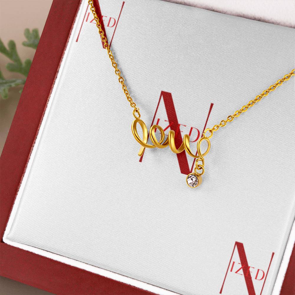 Scripted Love Halskette