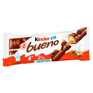 Ferrero Kinder Bueno 2er Pack: Knusprige Waffel, Milchcreme, Schokolade Genuss