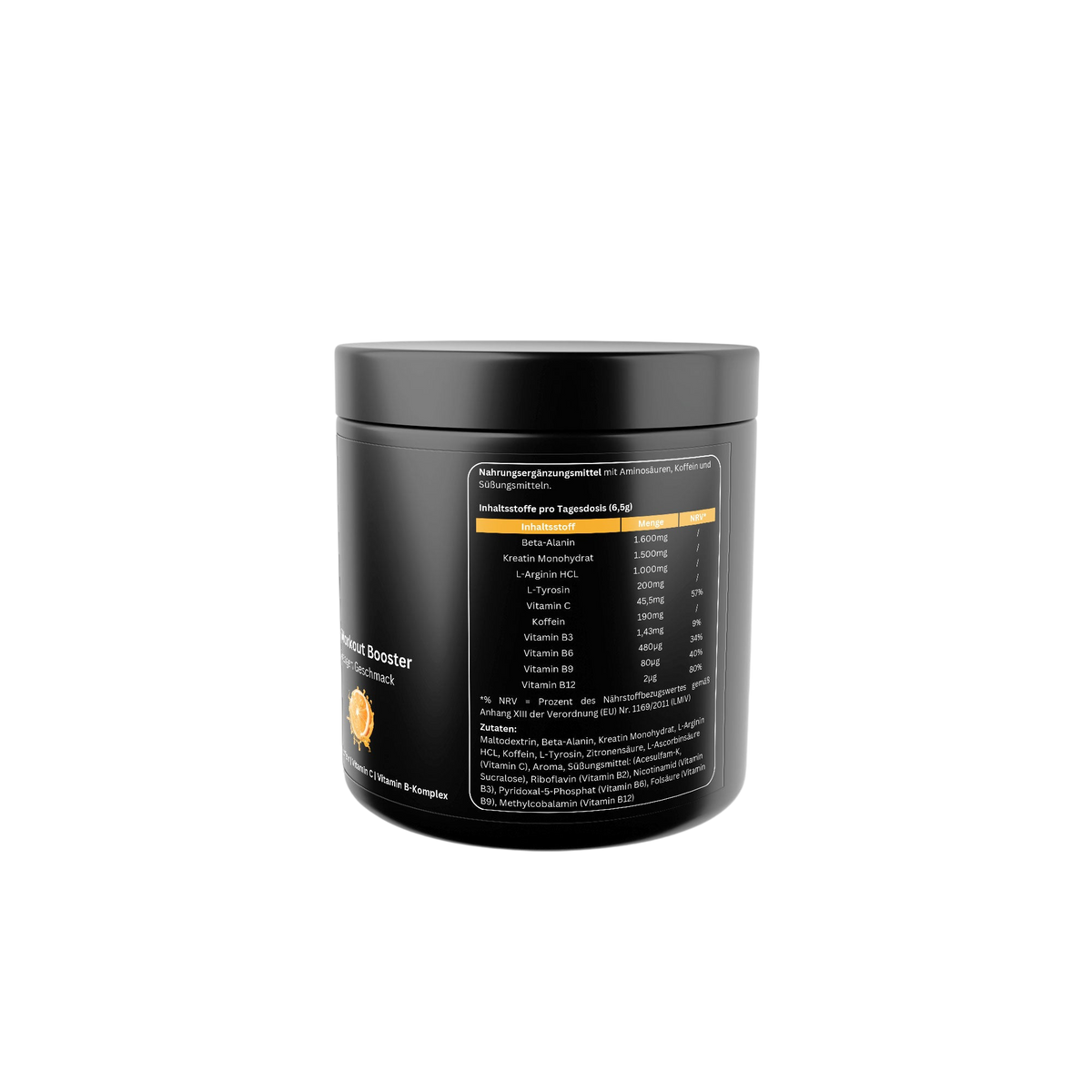 Pre-Workout Booster - Flavor: Orange