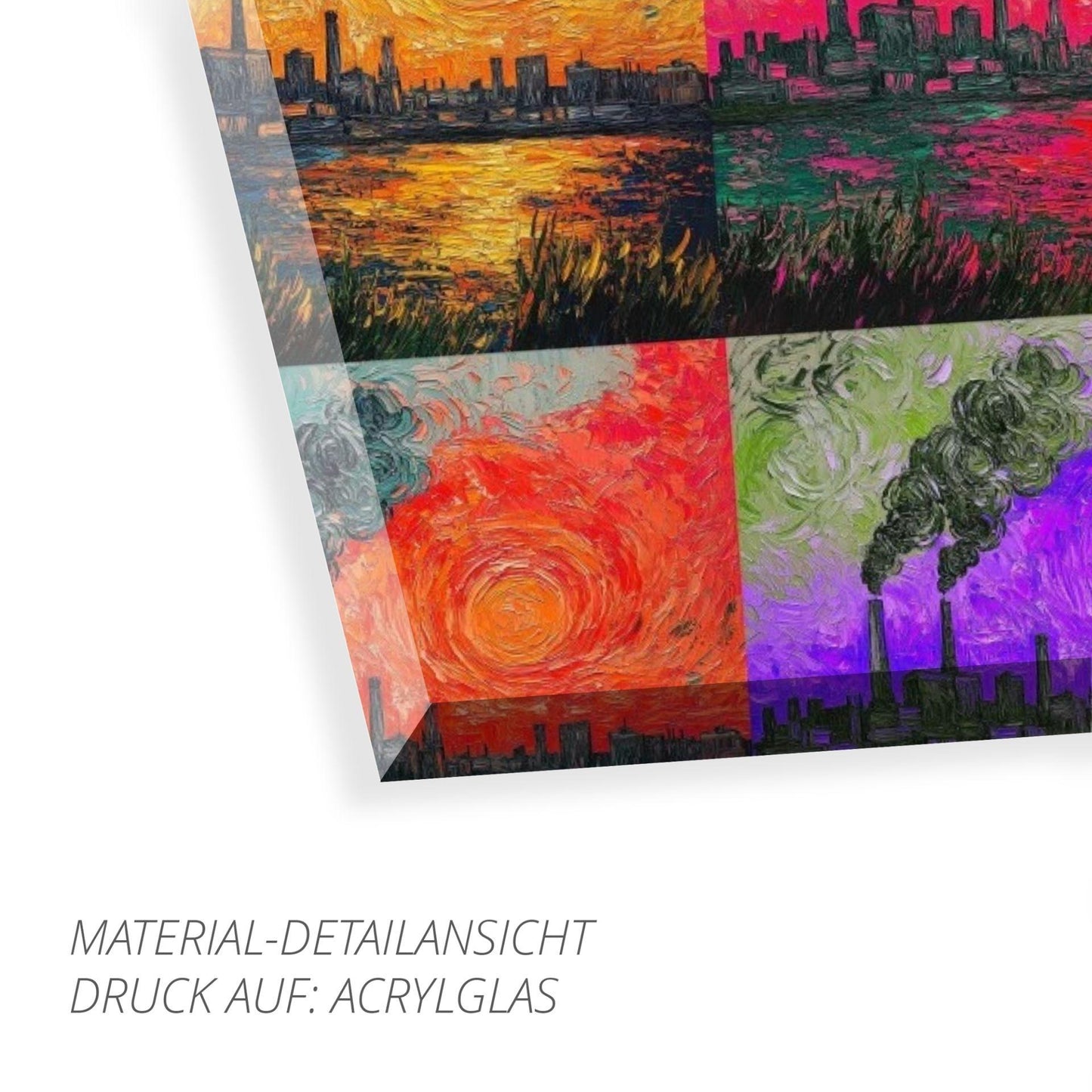Ruhrpottromantik in Öl - Premiumdruck