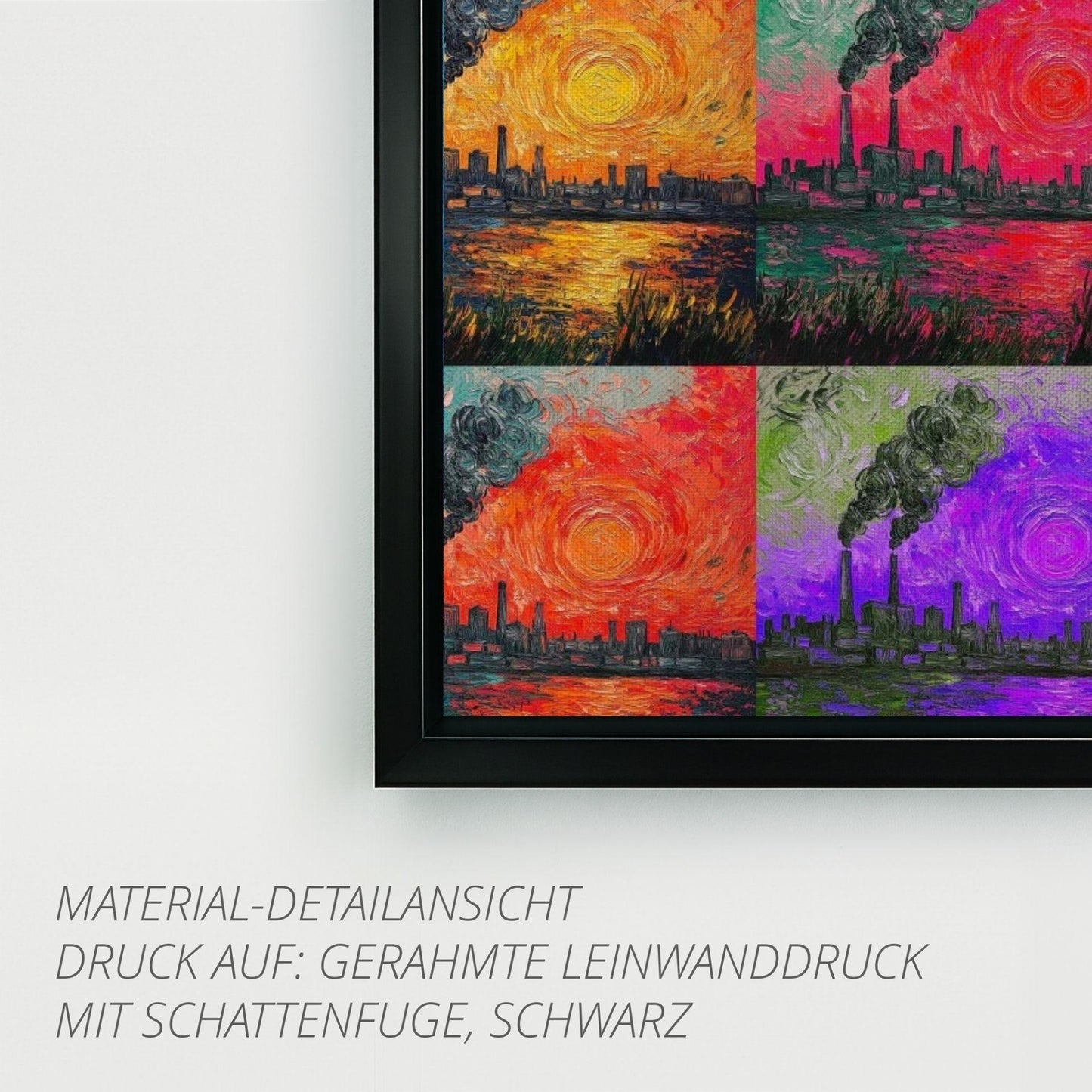Ruhrpottromantik in Öl - Premiumdruck