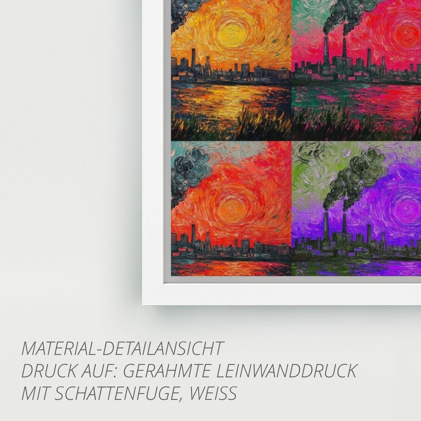 Ruhrpottromantik in Öl - Premiumdruck