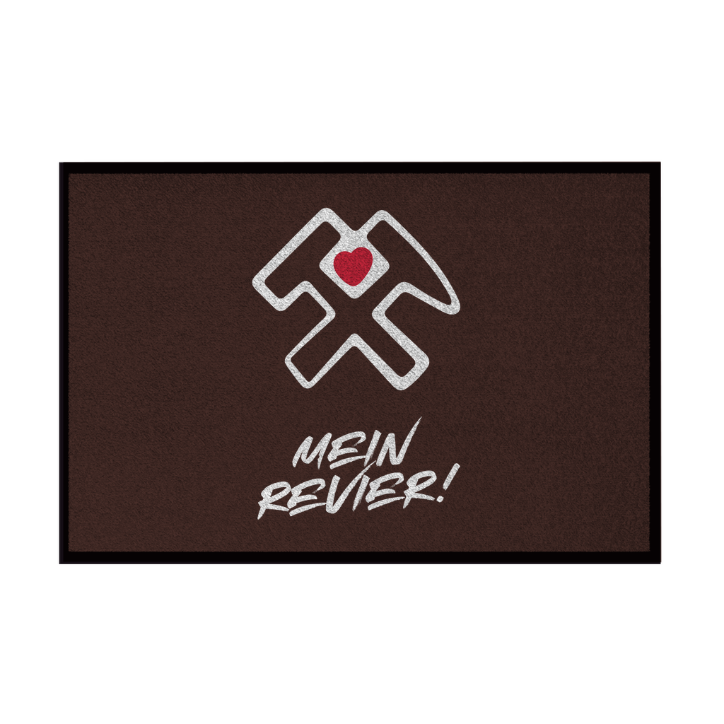 Fußmatte mit Gummirand Mein Revier