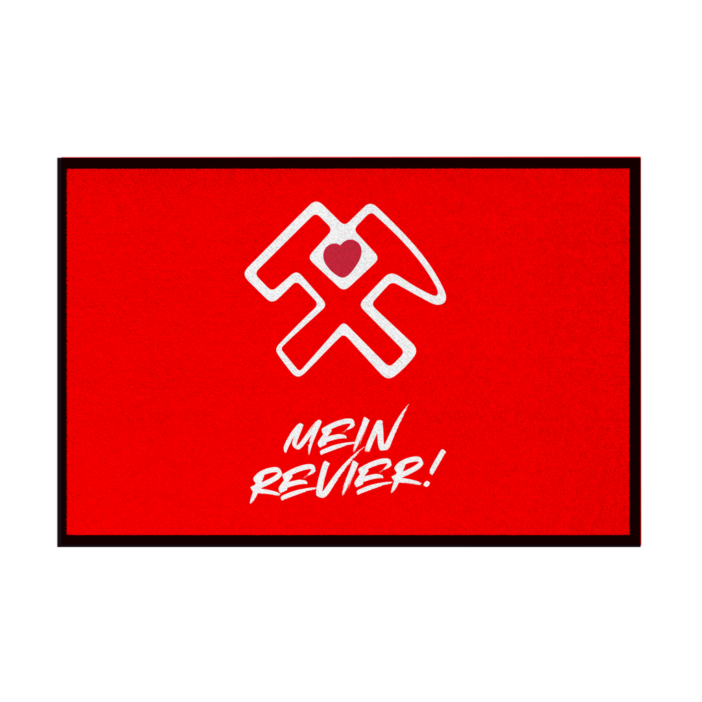 Fußmatte mit Gummirand Mein Revier