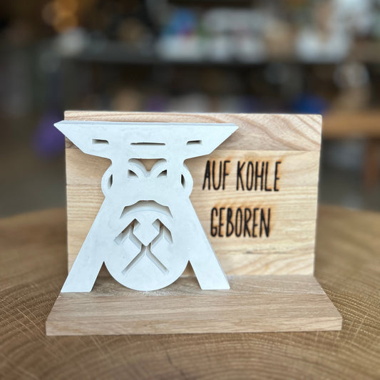 Auf Kohle geboren ( Förderturm Gips/Holz)