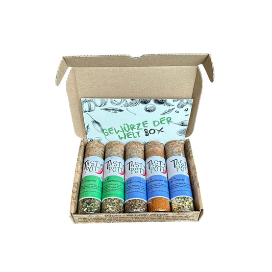 Tasty Pott Box Gewürze der Welt 5 Stück