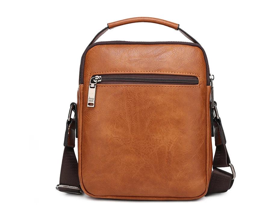 JEEP BULUO Multifunktionale Business-Handtasche für Herren – Neue große Schultertasche, Messenger-Bag aus Leder mit hoher Kapazität, Crossbody-Tasche - 24/Alaner Store