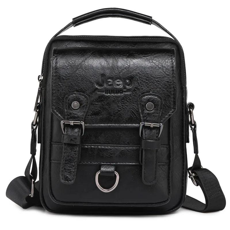 JEEP BULUO Multifunktionale Business-Handtasche für Herren – Neue große Schultertasche, Messenger-Bag aus Leder mit hoher Kapazität, Crossbody-Tasche - 24/Alaner Store