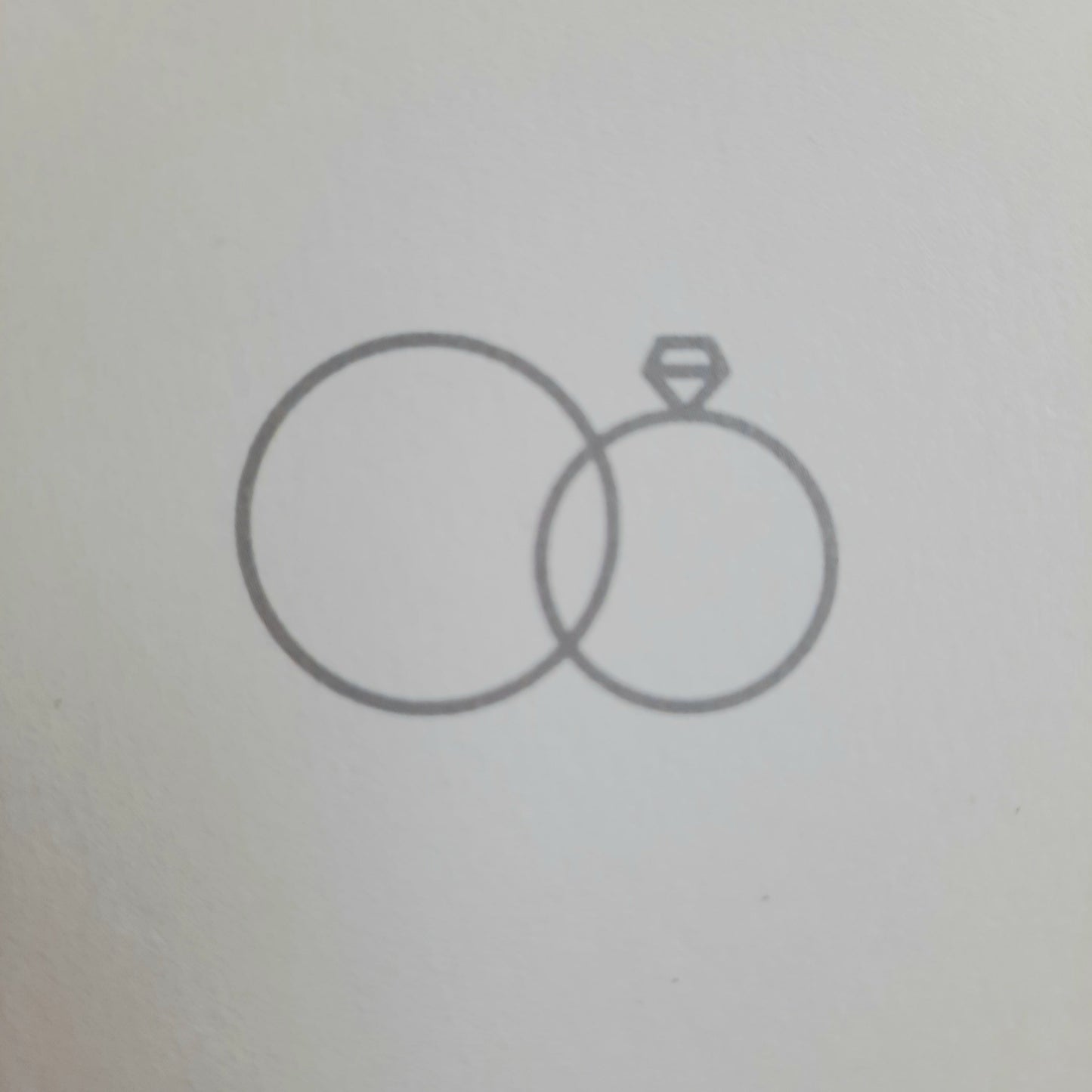 Hochzeitskarte Ringe Büttenkarte