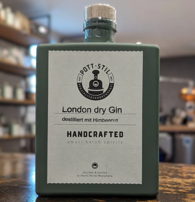 London dry Gin destilliert mit Himbeeren 200ml (45% vol)