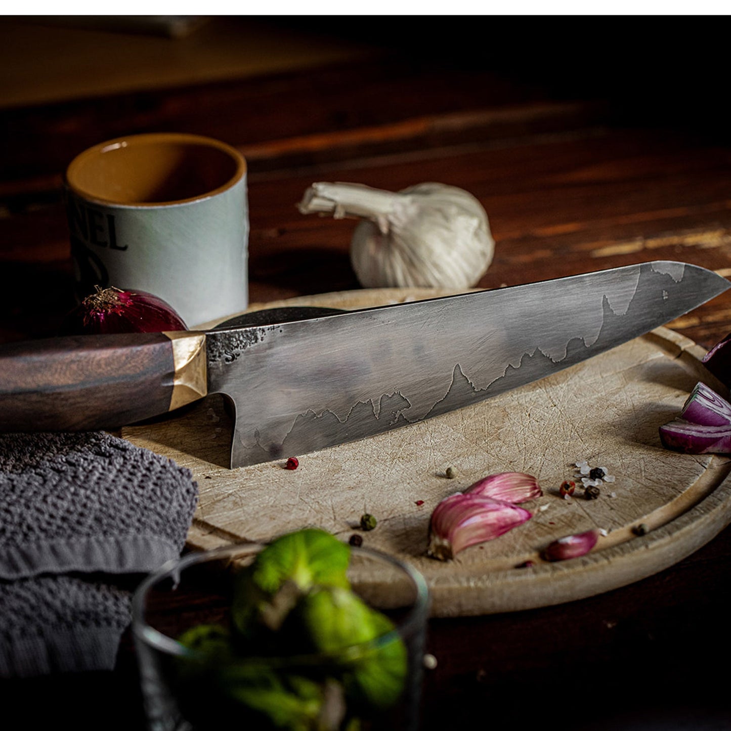 Küchenmesser San-mai (Lieferzeit 8 Wochen ab Bestellung)
