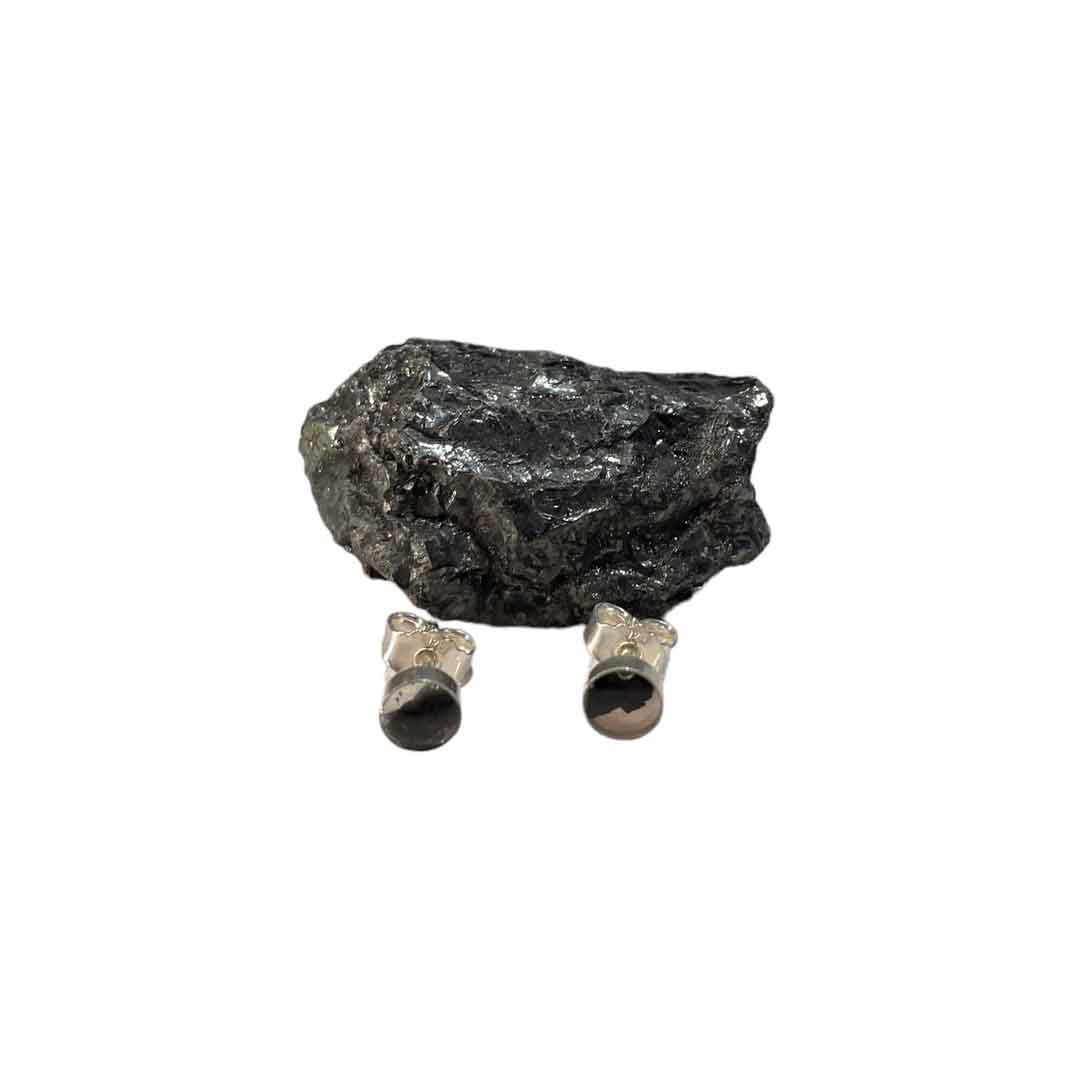 Ohrstecker Kohle Mini Silber Schmuckprodukt