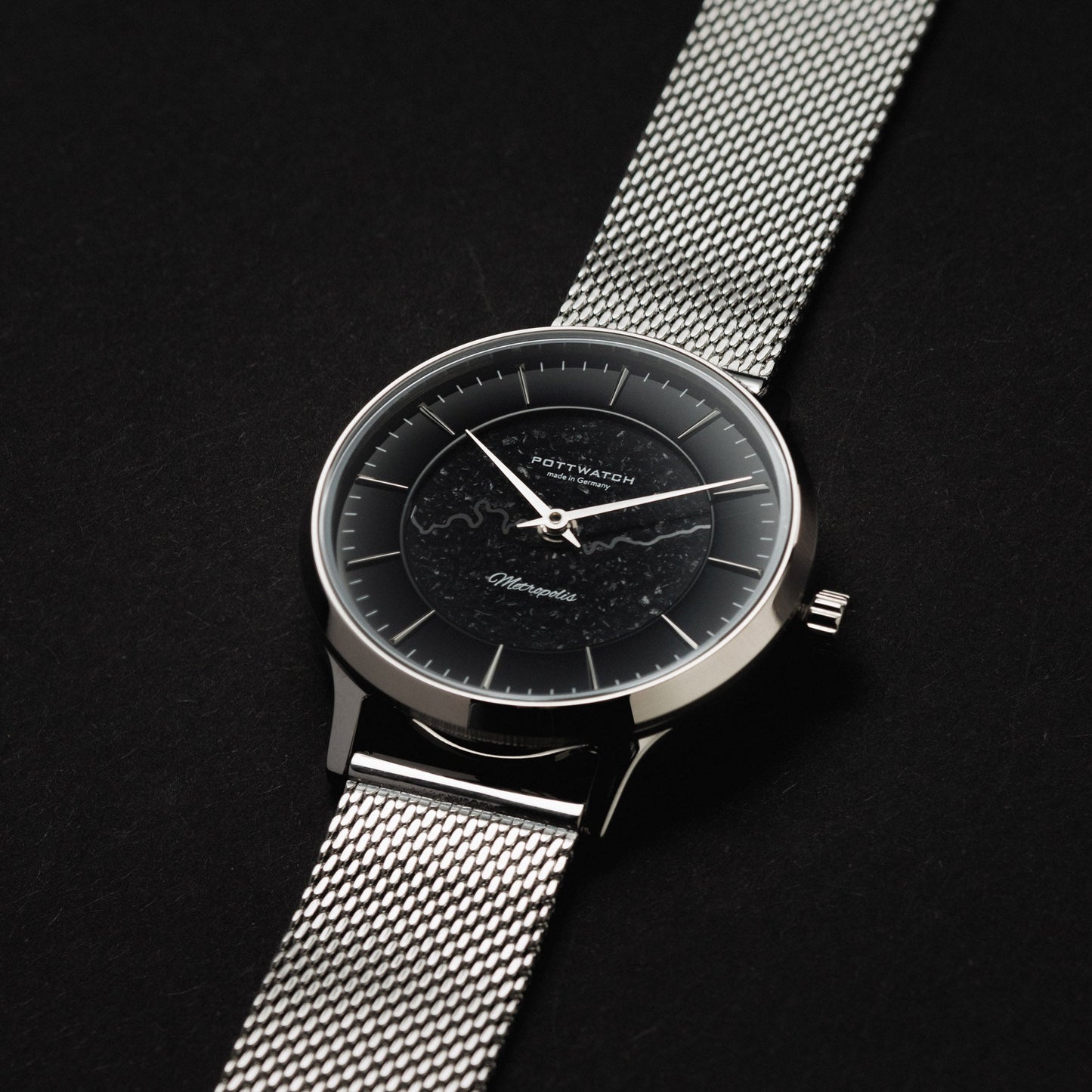 Armbanduhr Metropolis 34 Silber