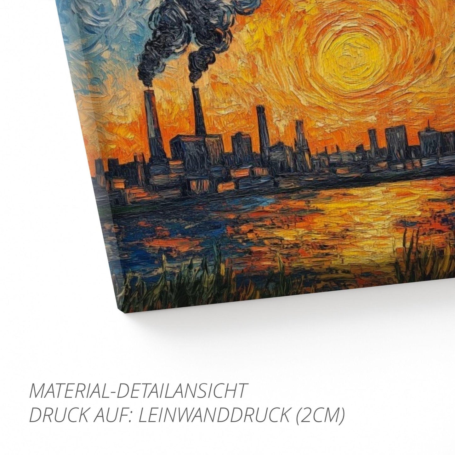 Ruhrpott Sundowner in Öl-Premiumdruck