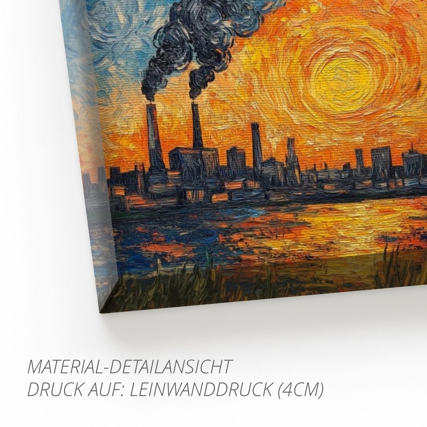 Ruhrpott Sundowner in Öl-Premiumdruck