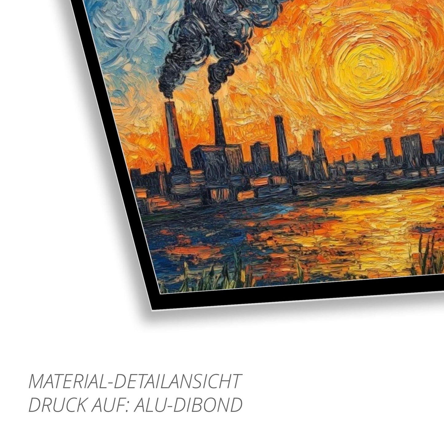 Ruhrpott Sundowner in Öl-Premiumdruck