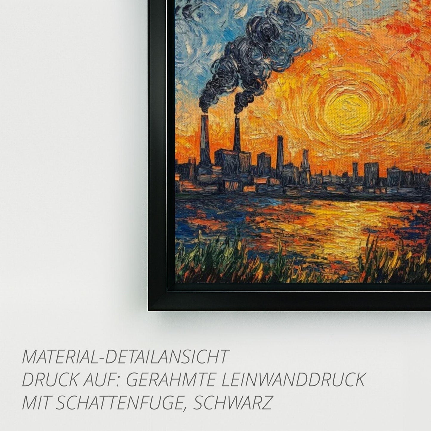 Ruhrpott Sundowner in Öl-Premiumdruck