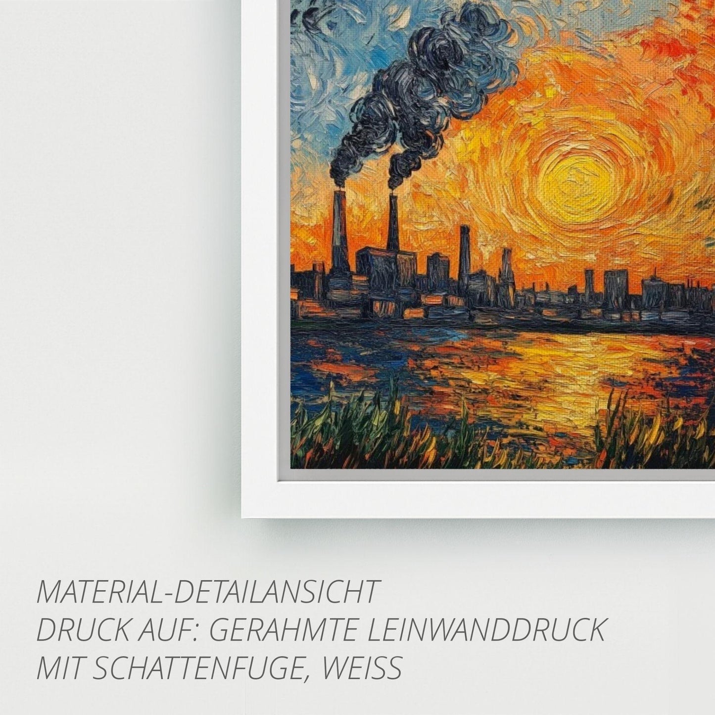 Ruhrpott Sundowner in Öl-Premiumdruck
