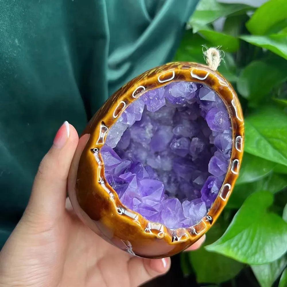 Amethyst-Höhlentischlampe