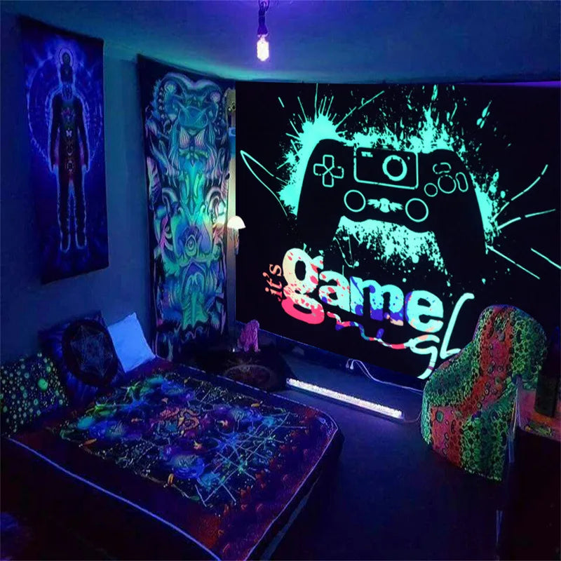 Trippy Mushroom Schwarzlichtposter