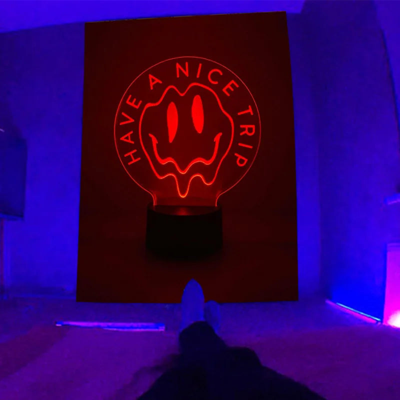 Trippy Mushroom Schwarzlichtposter