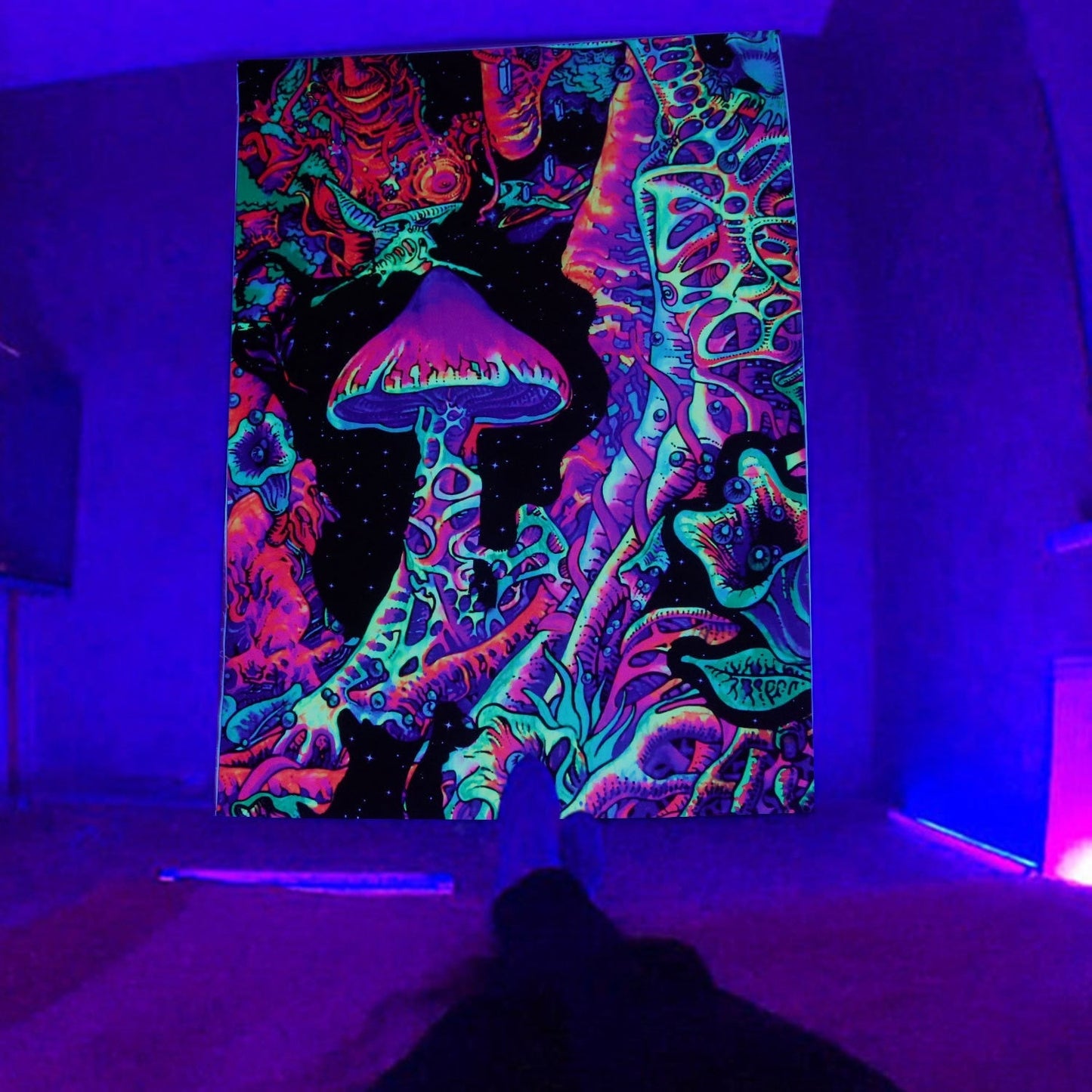 Boho Cloth Schwarzlichtposter