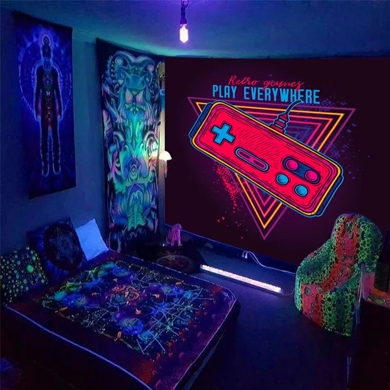 Trippy Mushroom Schwarzlichtposter