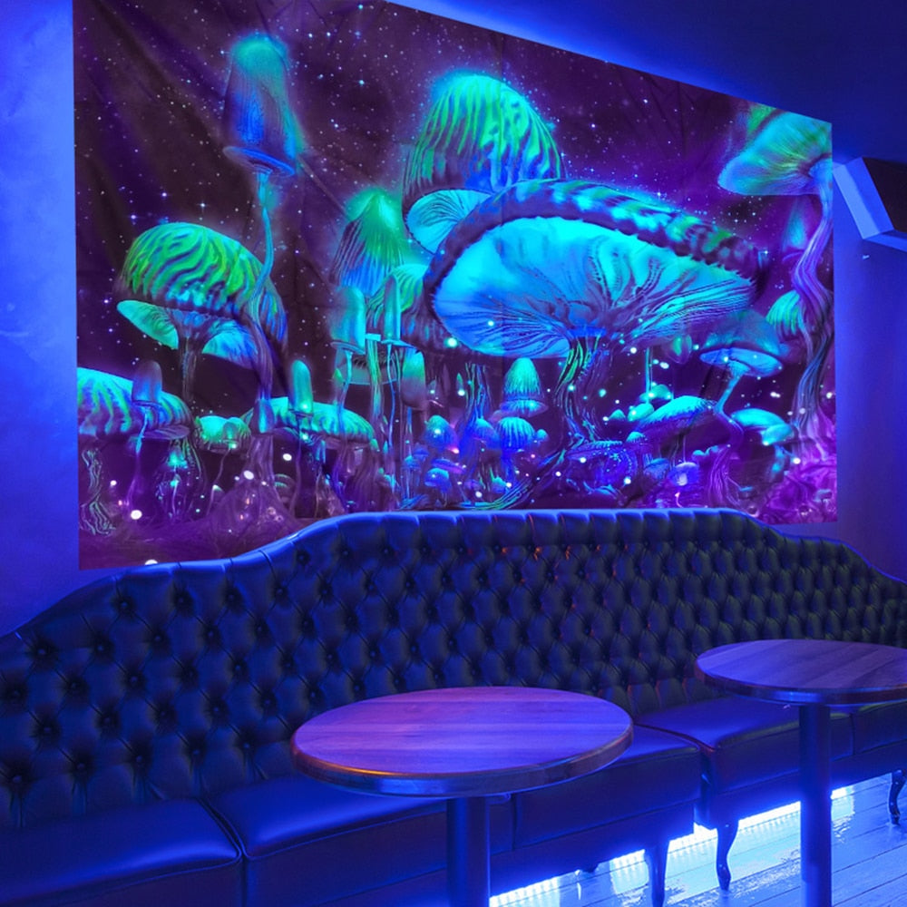 Boho Wall Schwarzlichtposter