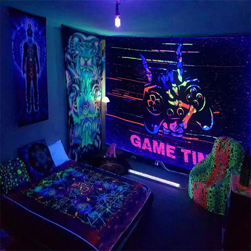 Trippy Mushroom Schwarzlichtposter