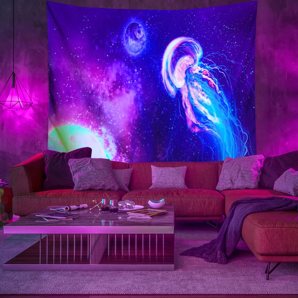 Boho Wall Schwarzlichtposter