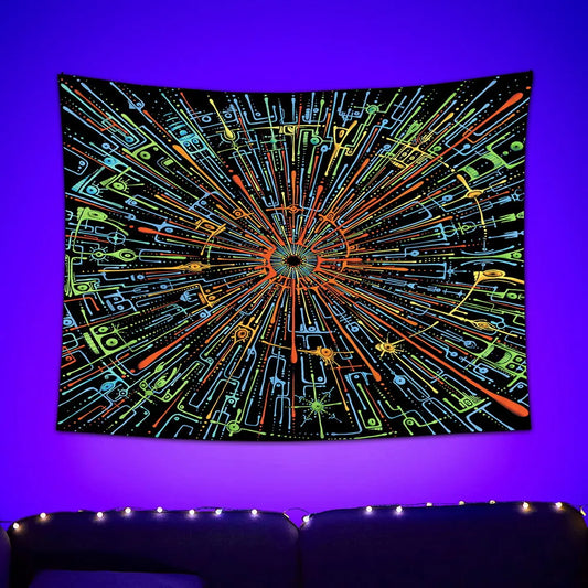 Aurorsin - Psychedelisches Schwarzlichtposter