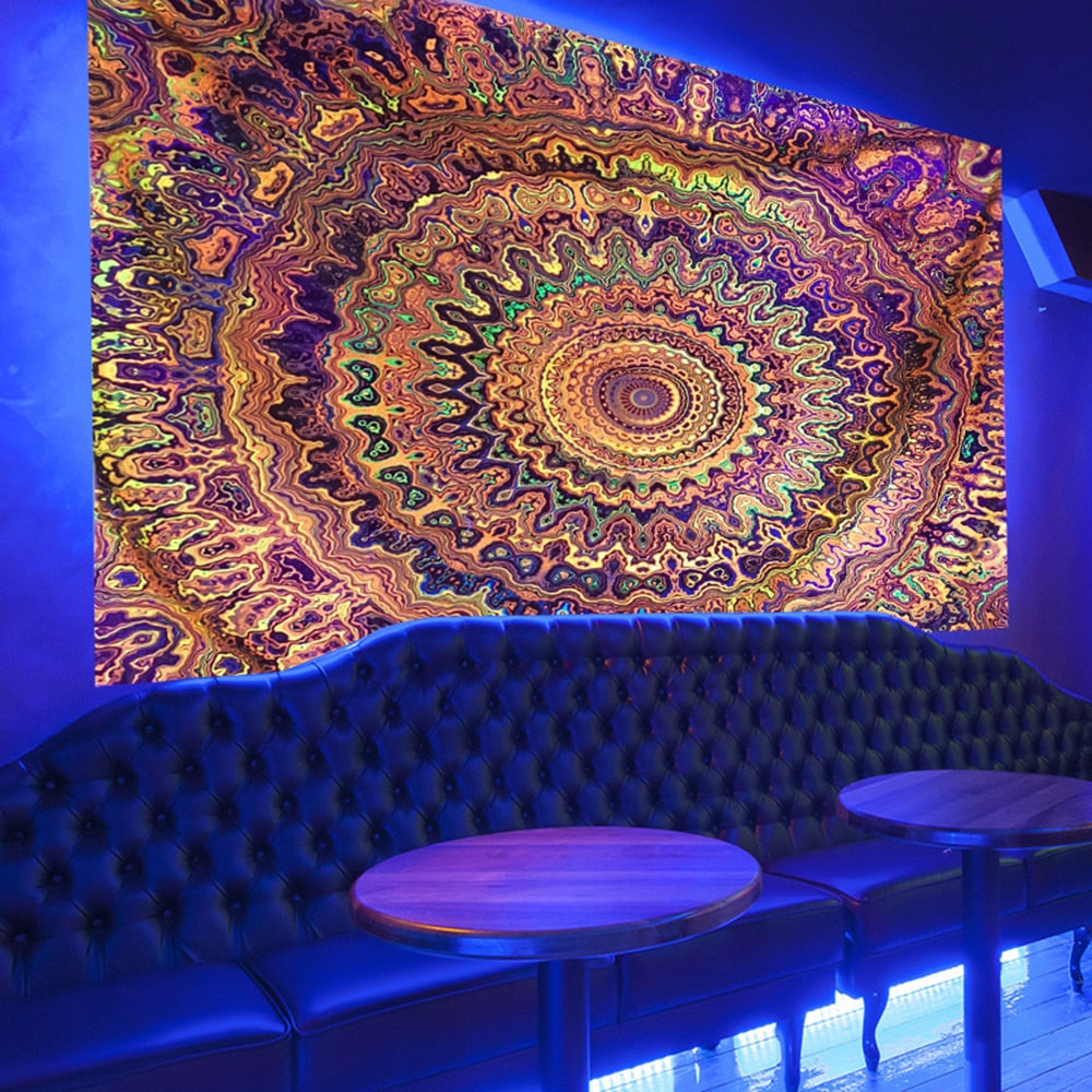 Boho Wall Schwarzlichtposter