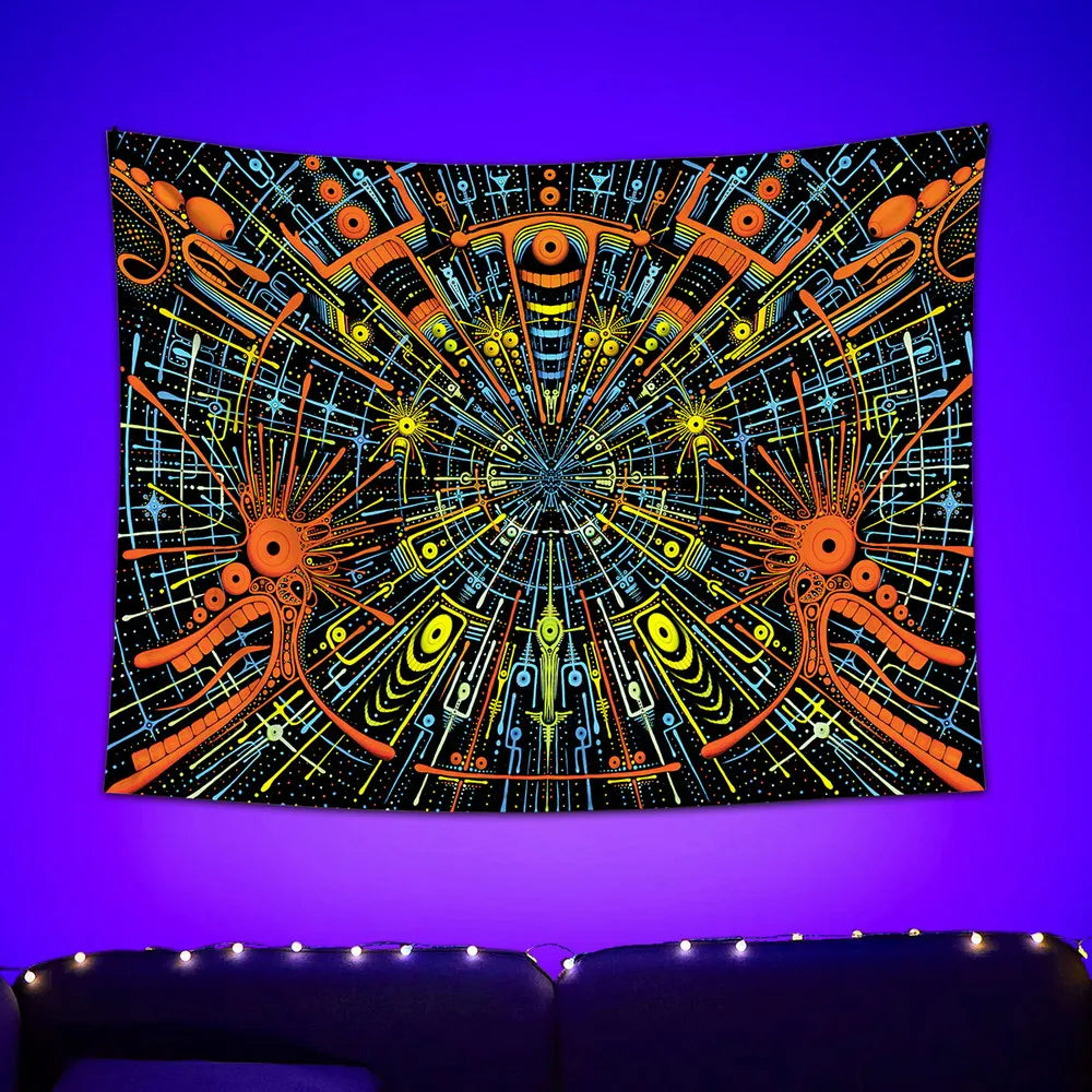 Aurorsin - Psychedelisches Schwarzlichtposter