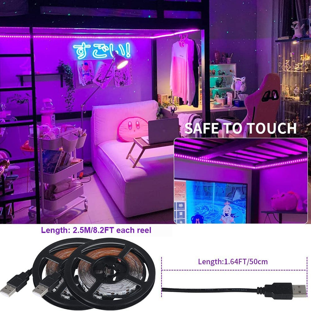 UV LED Schwarzlicht Streifen Flexible 2835 SMD 385-400nm