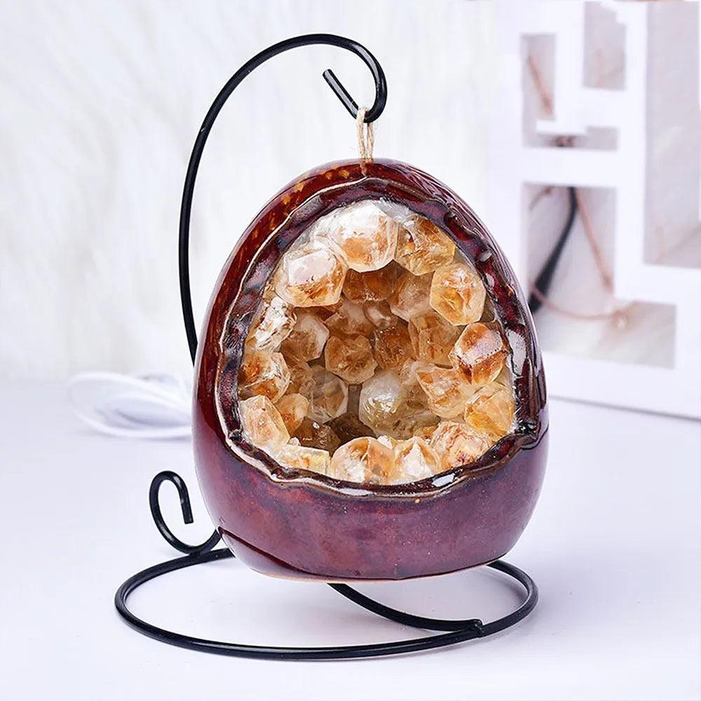 Amethyst-Höhlentischlampe