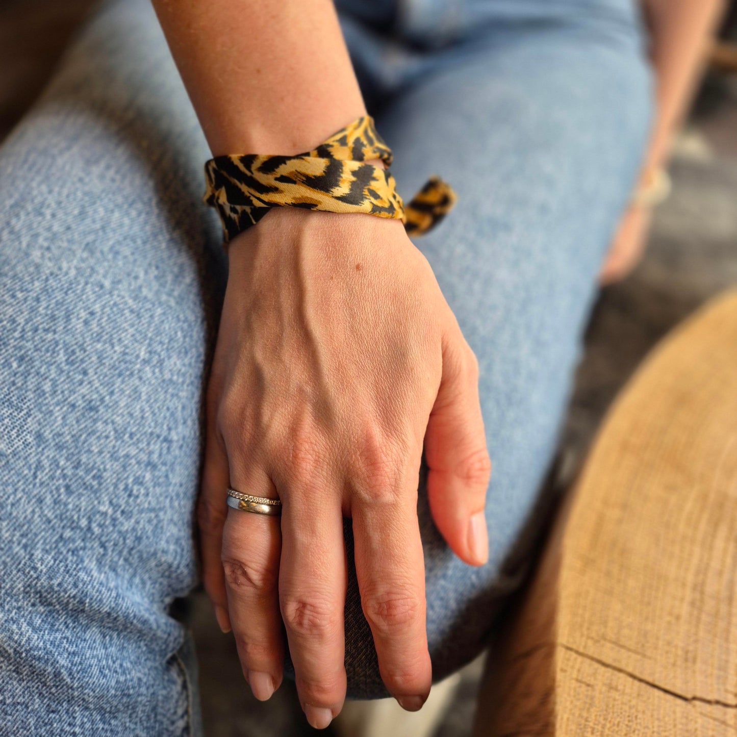 Armband Seide handgenäht