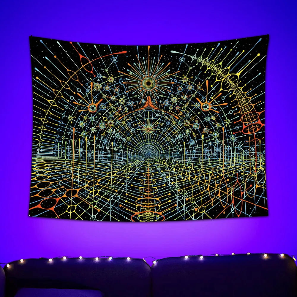 Aurorsin - Psychedelisches Schwarzlichtposter