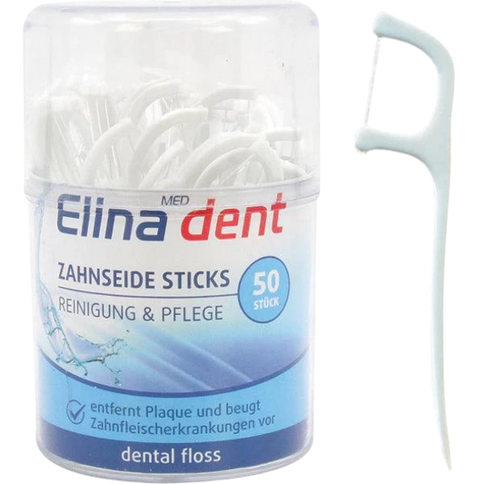 Zahnseide Sticks Elina 50er in Standdose - 24/Alaner Store
