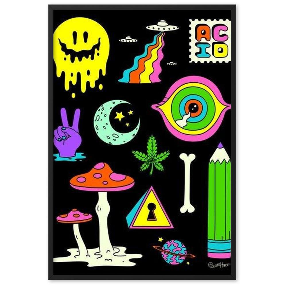 ACID Gerahmtes Poster