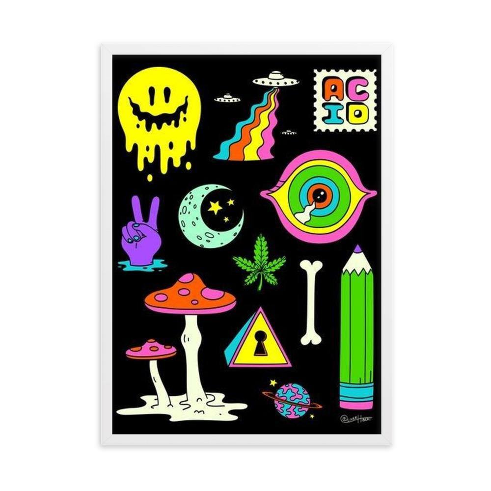 ACID Gerahmtes Poster