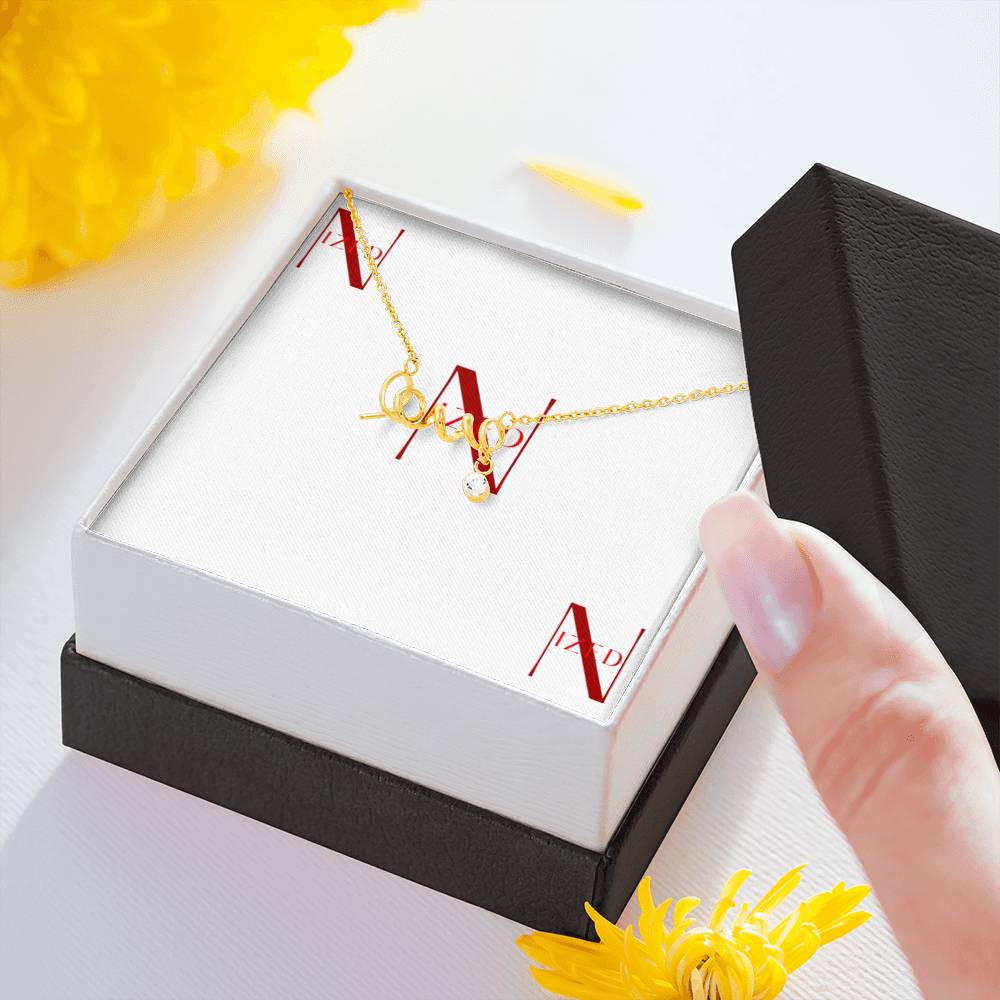 Scripted Love Halskette