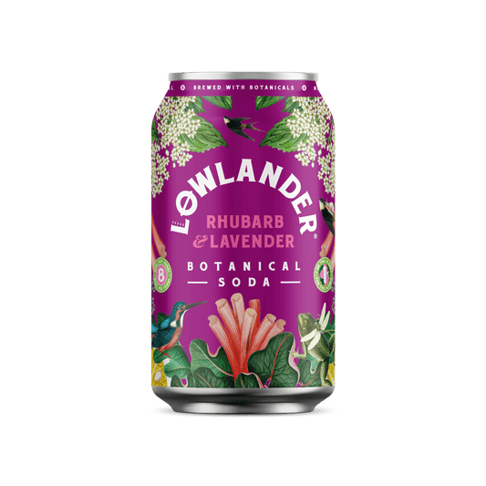 Lowlander Botanical Soda mit Rhabarber und Lavendel - 24/Alaner Store